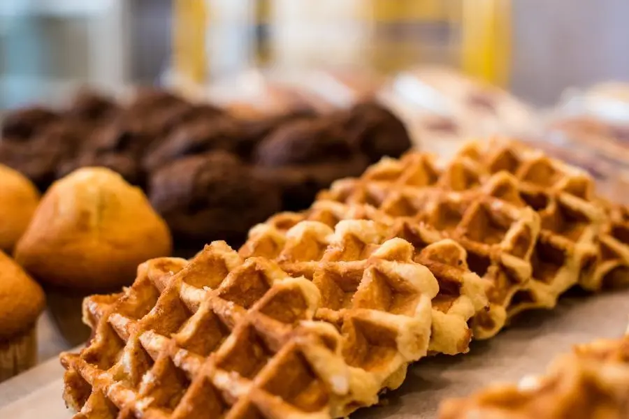 Wafel bakkerij supermarkt